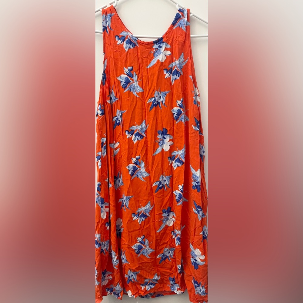 Ava & Viv Orange Floral Dress